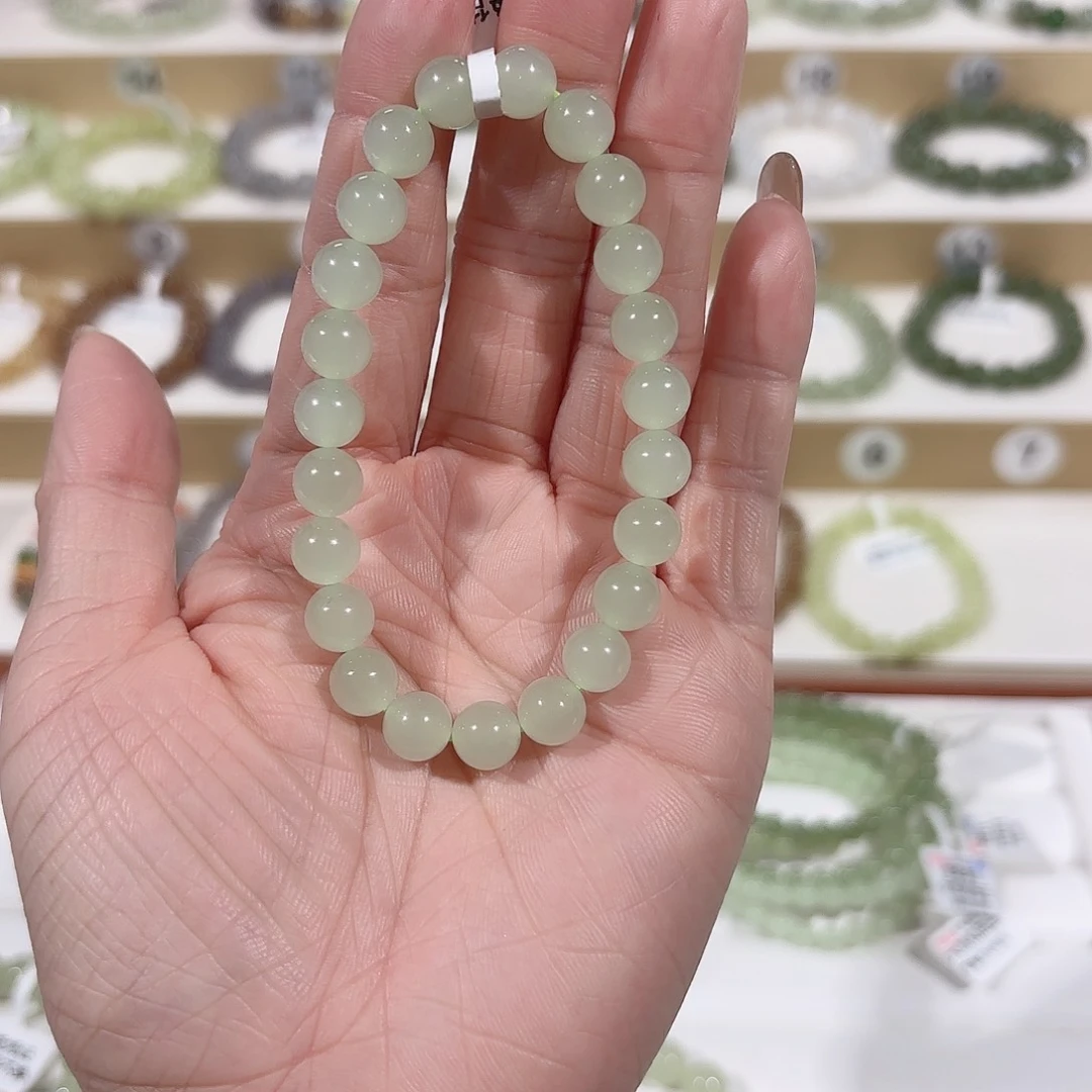 和田玉手链未镶嵌脆*果v