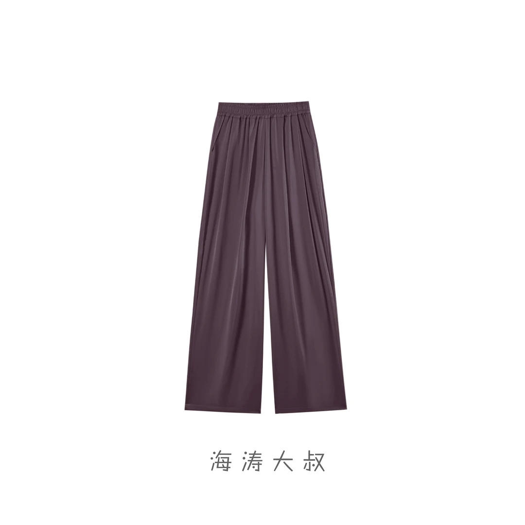 【海涛大叔】「琉光步」山本垂垂休闲纯色直筒裤DL5926