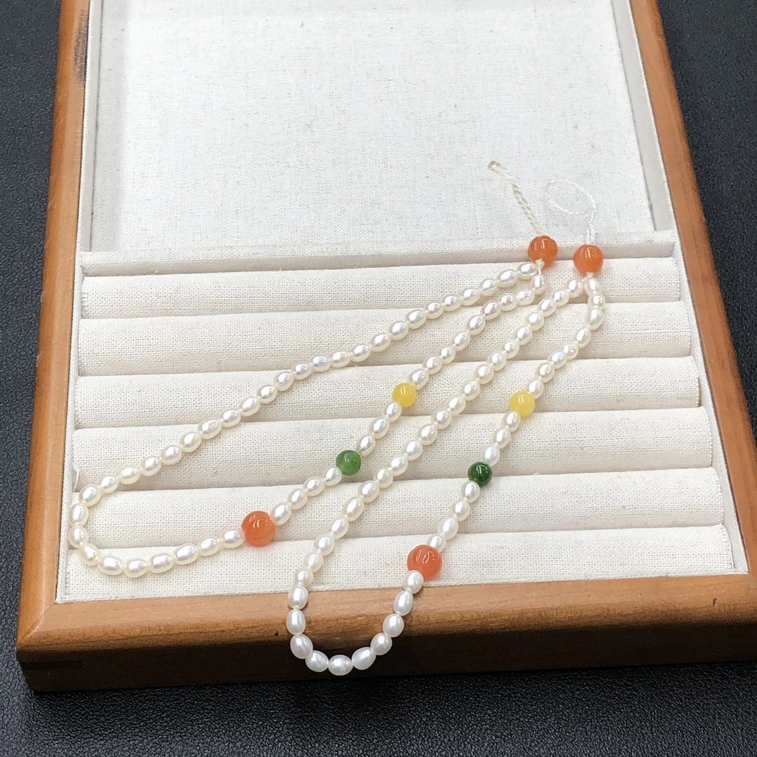 珍珠搭配南红蜜蜡圆珠手机挂挂饰-多样性发一