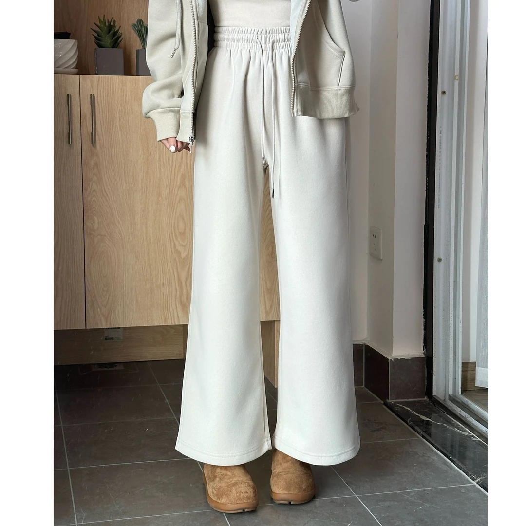 959直筒裤春秋25年新款运动裤休闲百搭高腰显瘦纯色阔腿卫裤子女