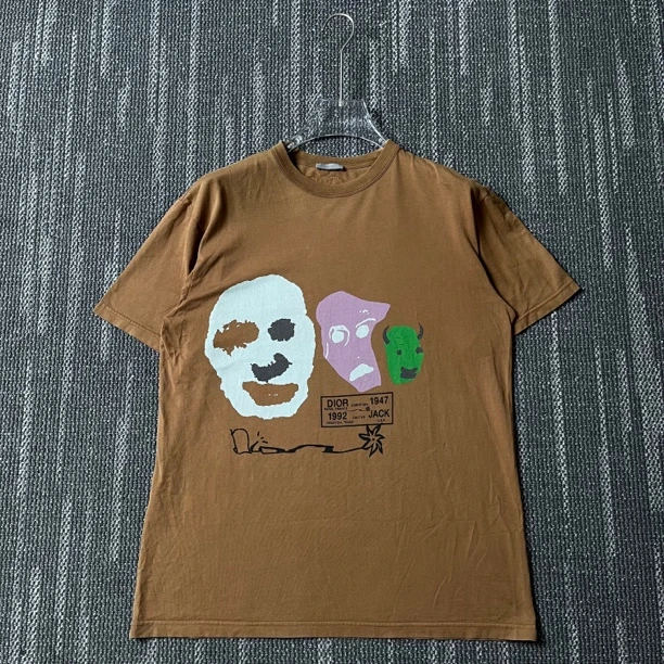 99新 DIOR/迪奥 面具印花logo纯色短袖/尺码M码/4468