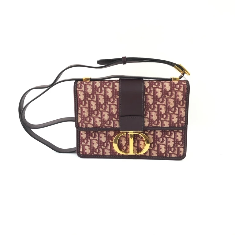 95新 DIOR/迪奥 安洁利严选 Dior酒红色蒙田单肩包 WHL502104H