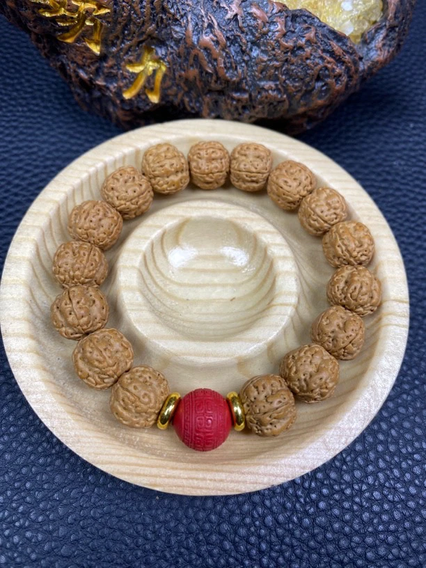 【小金刚红珠回文】手串卡10-12 A266