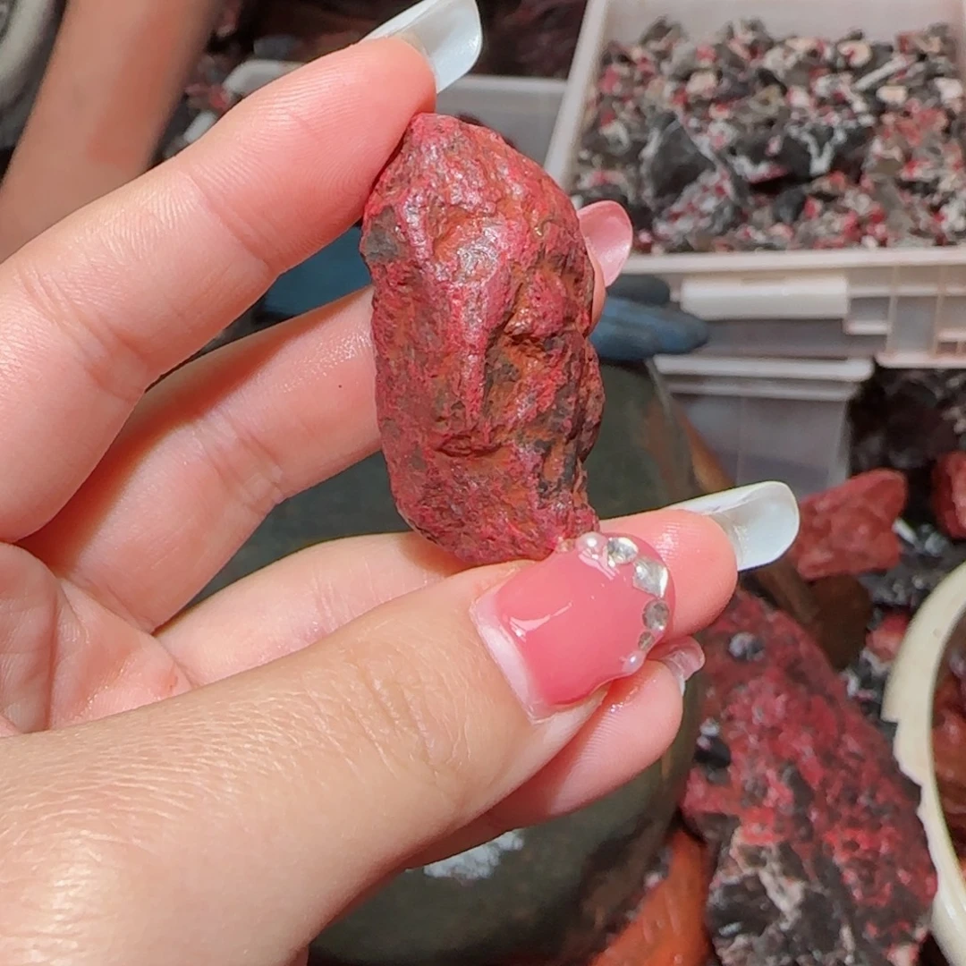 天然辰砂朱砂毛石头16