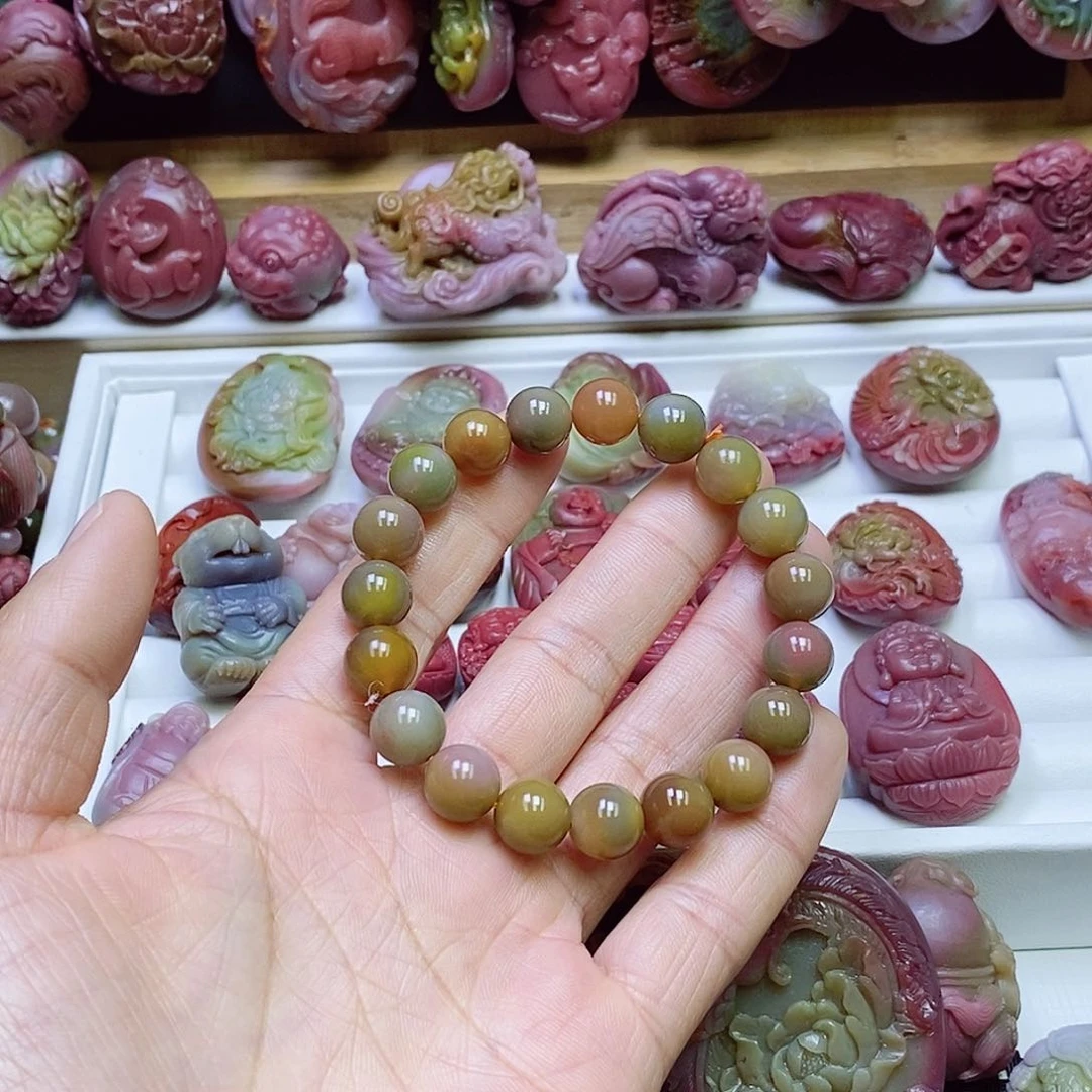 玛瑙/玉髓盐源玛瑙手串未镶嵌