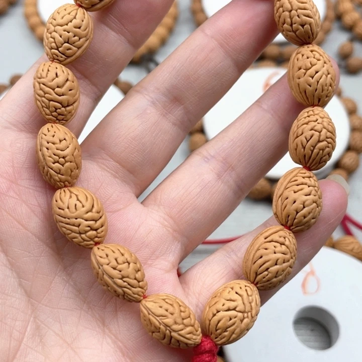 凯***饮手串/手链核桃10尺寸野生桃核手持