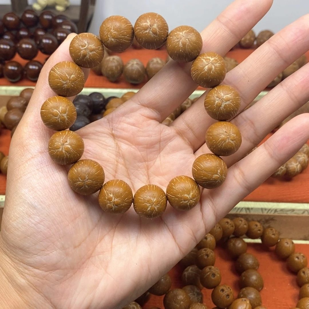 紫金鼠手串顽*16黄皮纯圆