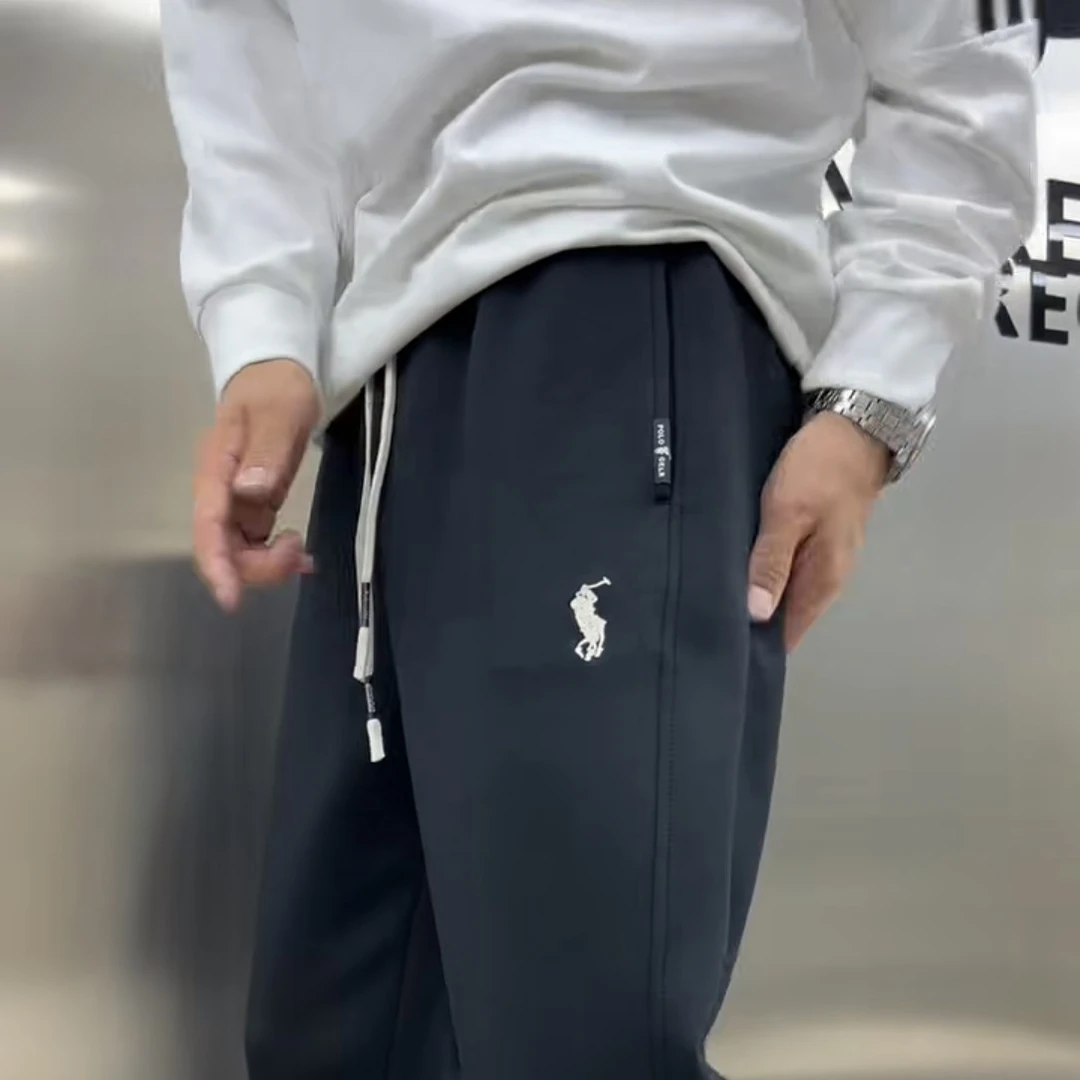 （大饼在北漂）专属福利秋季男直筒裤刺绣休闲裤百搭运动时尚
