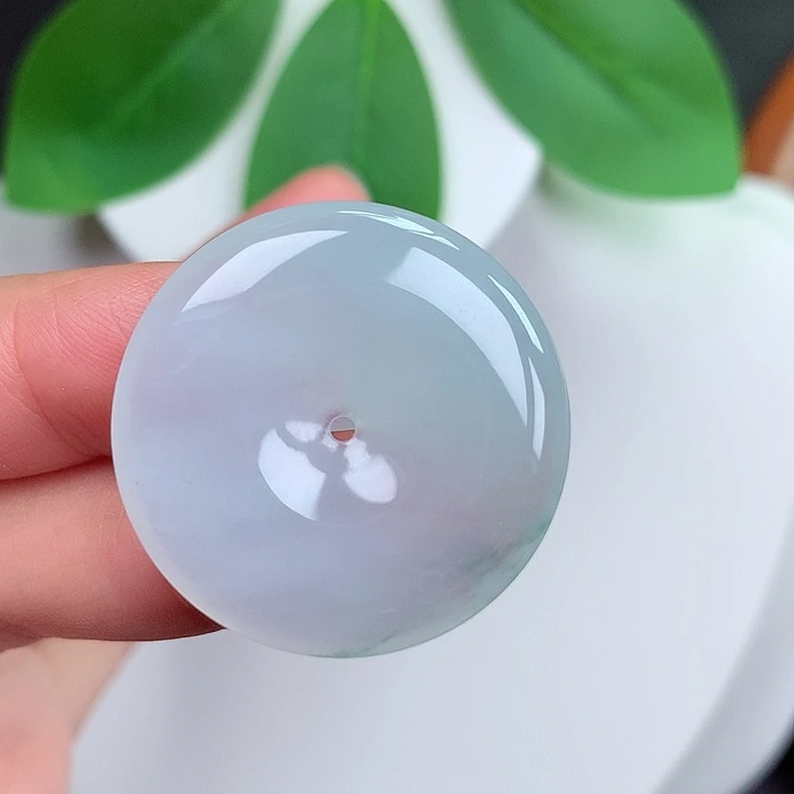 颈饰未镶嵌翡翠平安扣 28.8x5.0mm