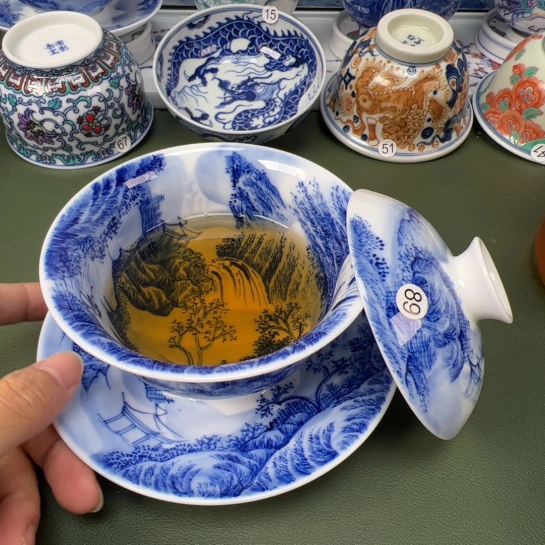 陶瓷景德镇纯手工纯手绘茶具木木89