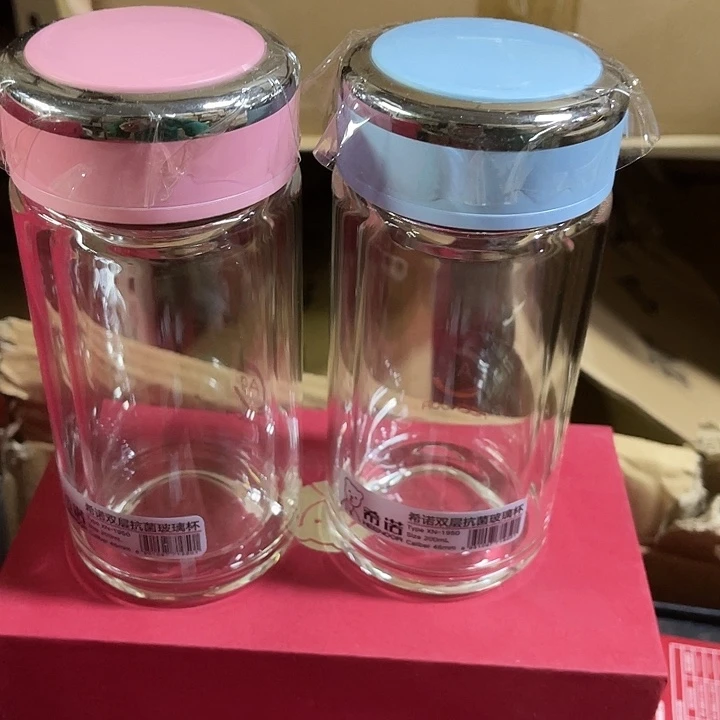 茶隔款玻璃希诺抗菌双层200毫升