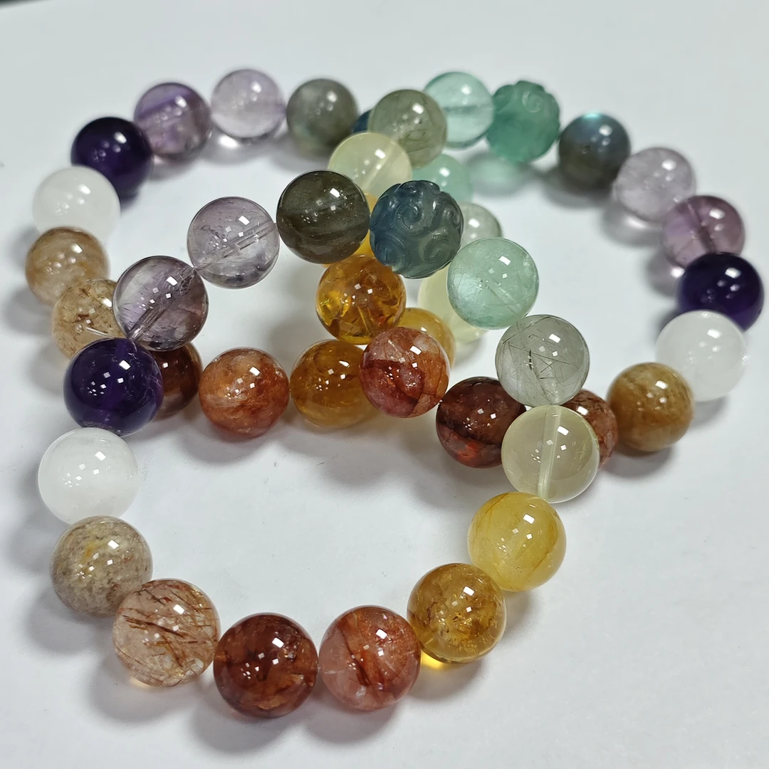 【书记甄选】天然原创“彩云间”单圈手链多样性发一件 约13mm 8330DX