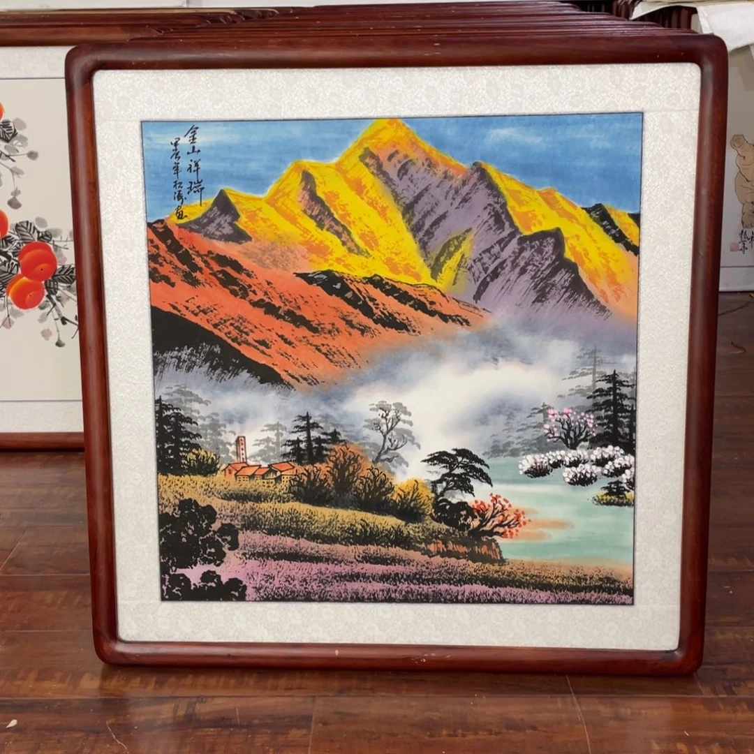 国画带框尺寸63*63厘米