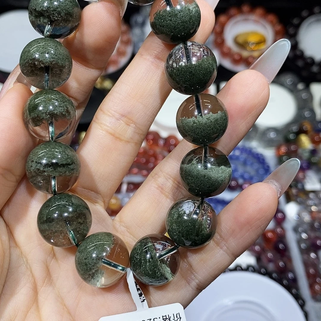 未镶嵌手串水晶绿幽灵15