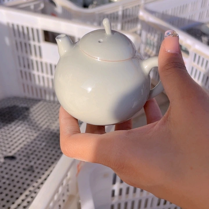 微瑕冰台色梨子苹果壶