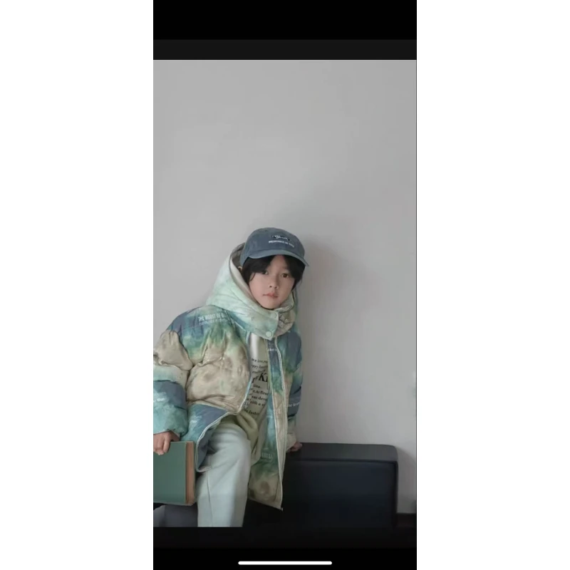 ER647-80601新款时尚蓝绿羽绒服