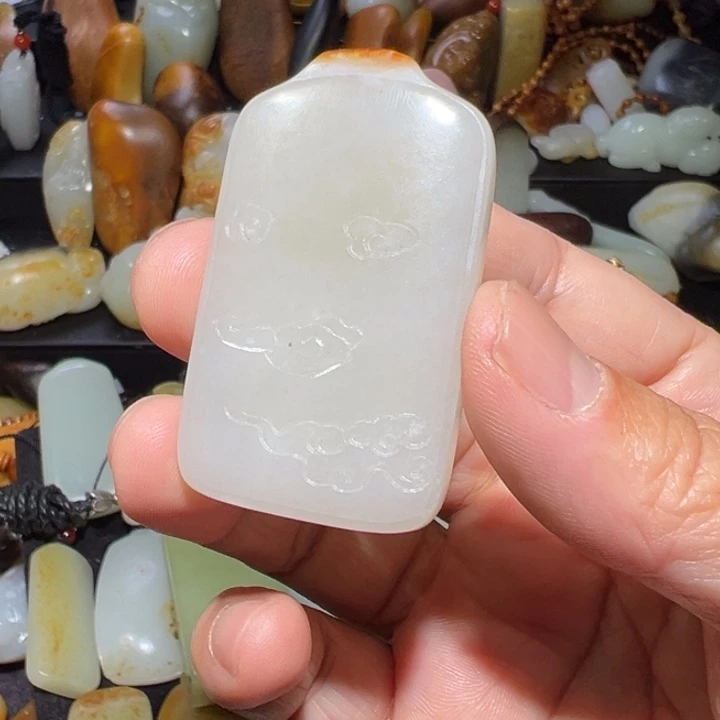 和田玉吊坠(不含链)未镶嵌苏*