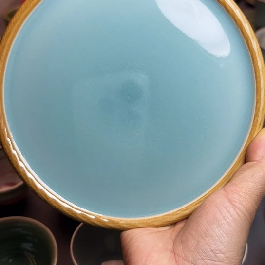 W***佳龙泉青瓷手工壶承微瑕