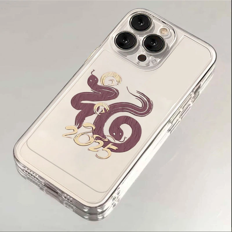 2025福蛇适用iphone16/15promax手机壳苹果13/12透明14卡通11XR