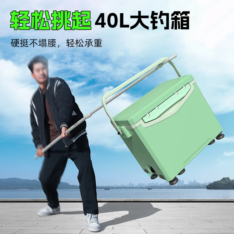 渔之源抄网竿大物网兜加粗加深伸缩杆加强版钓鱼套装碳素黑坑杆子