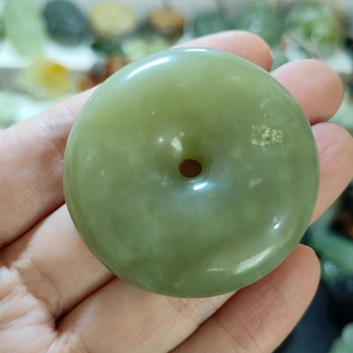 岫玉平安扣未镶嵌