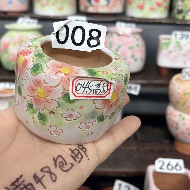 微瑕手工制作多肉花盆