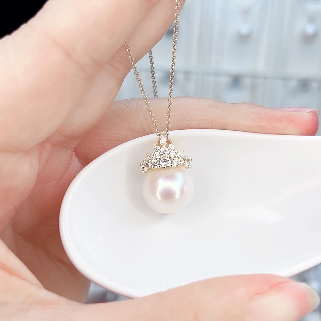 合金淡水珍珠吊坠(赠链)
