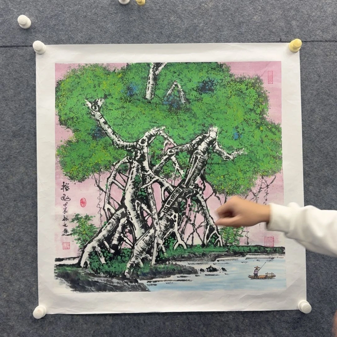 国画国画亲笔手绘