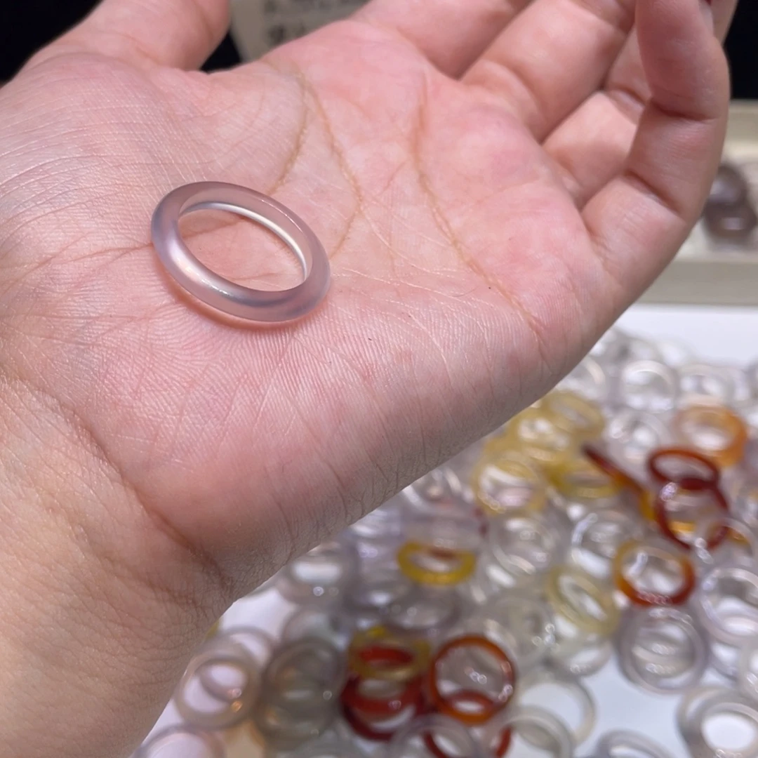 玛瑙/玉髓未镶嵌戒指92号港17