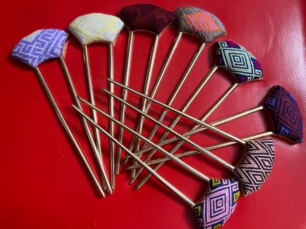 景颇族服饰配件复古发簪