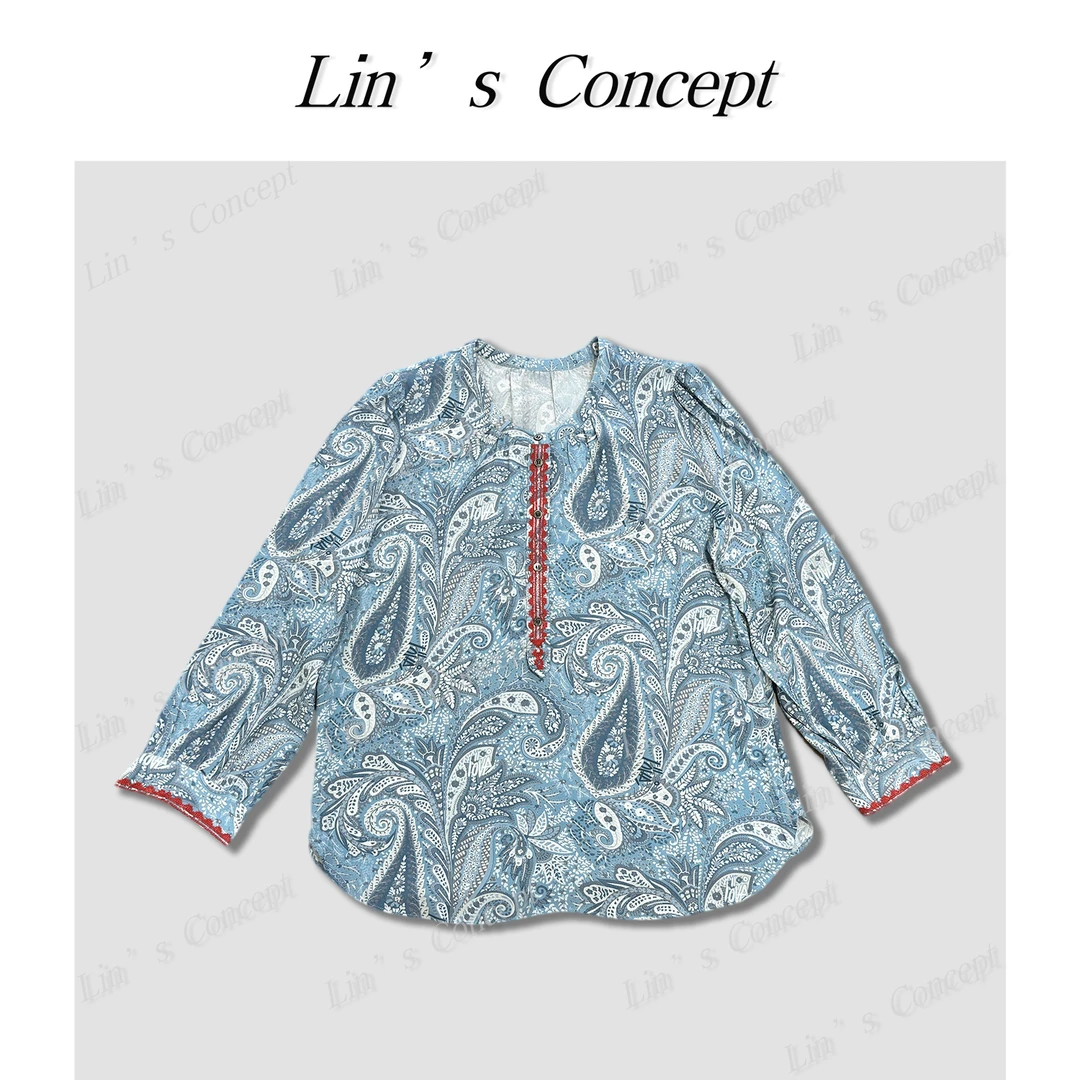 【Lin's concept】波西米亚系列异域图腾衬衫DL2404821