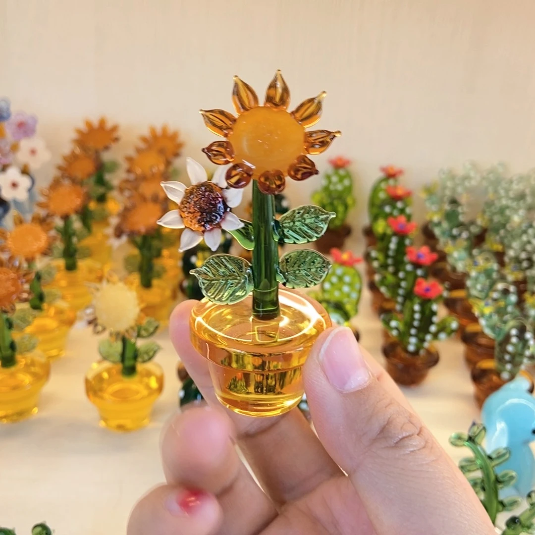 琉璃手工艺品向日葵