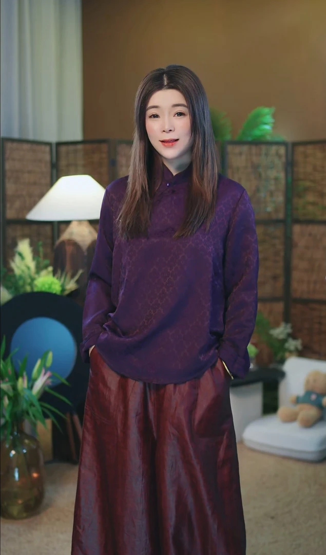 杯子家《四叶草斜襟长袖打底》秋冬加厚显瘦百搭女款国风上衣