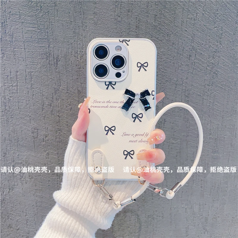 金属漆皮纹适用苹果16/iPhone/华为荣耀/OPPO/VIVO/小米/手机壳潮