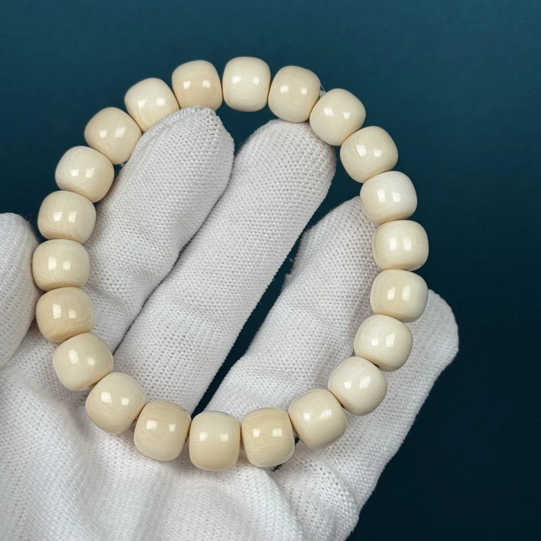 U2985微瑕特价 天然猛犸牙单圈10*8.6mm一物一图 假一罚十