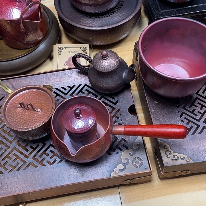 御**哥纯手工制作紫铜铜壶