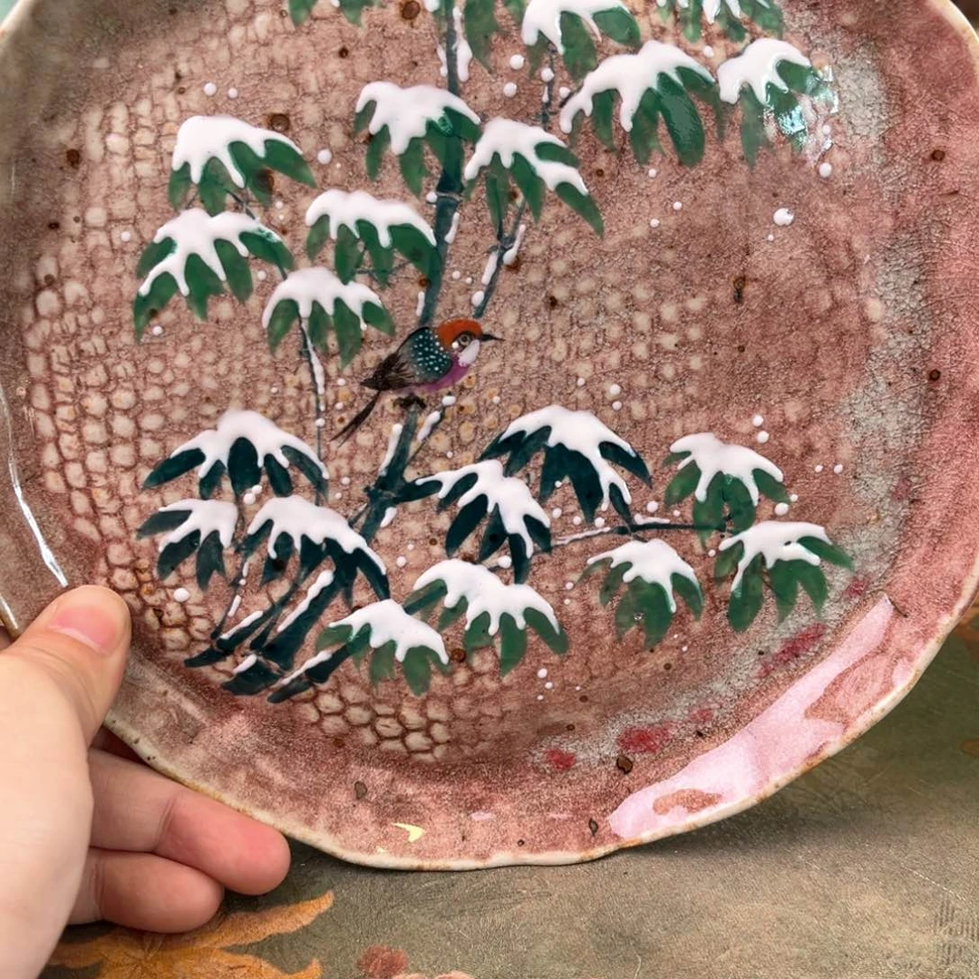 杯柴烧手工手绘陶瓷