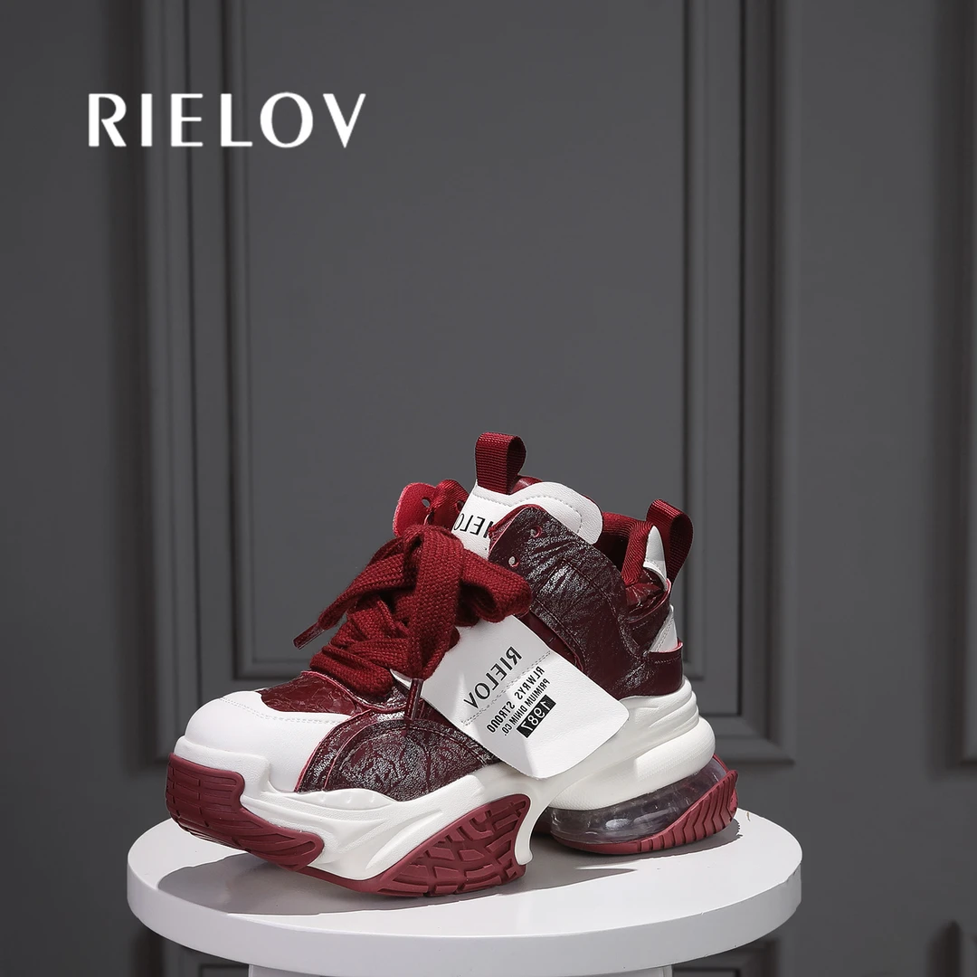 RIELOV【丽丽】增高7.5cm时尚潮流百搭女士休闲鞋25308