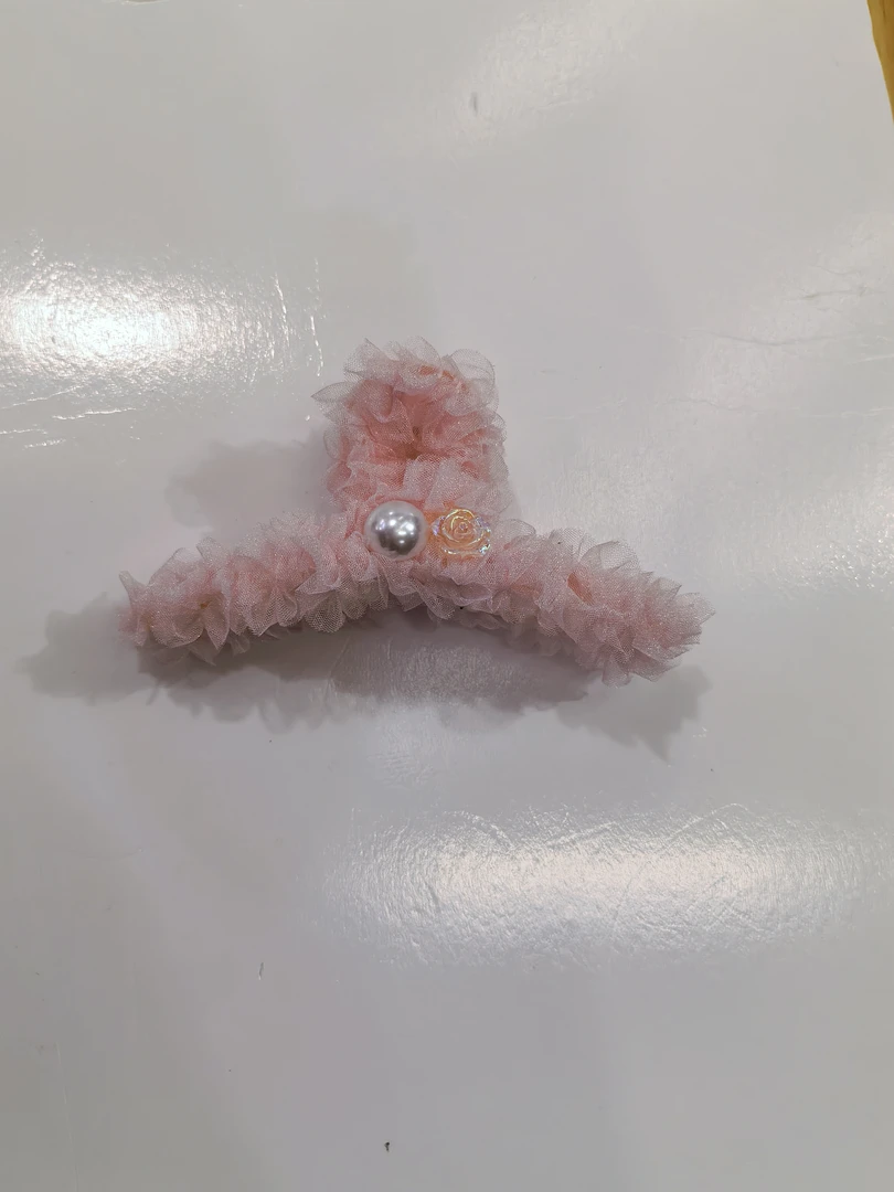 发夹鲨鱼夹黄色抓夹少女风温柔女简约气质休闲风百搭大抓夹田园风