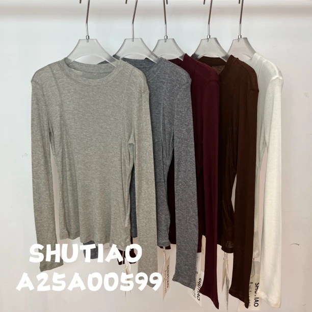 【SHUTIAO】2024秋冬：新款小众设计款T恤A25A00599