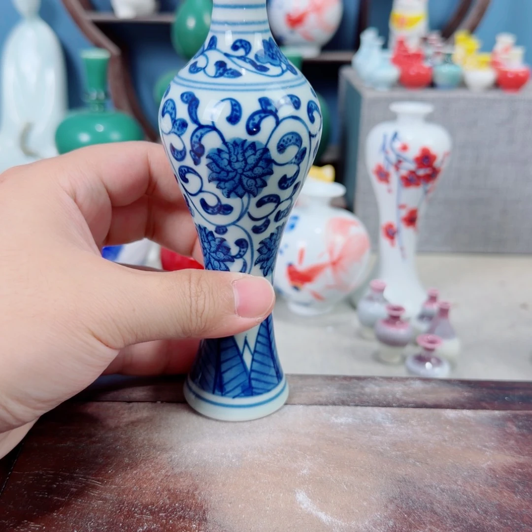 陶瓷手工小花器摆件