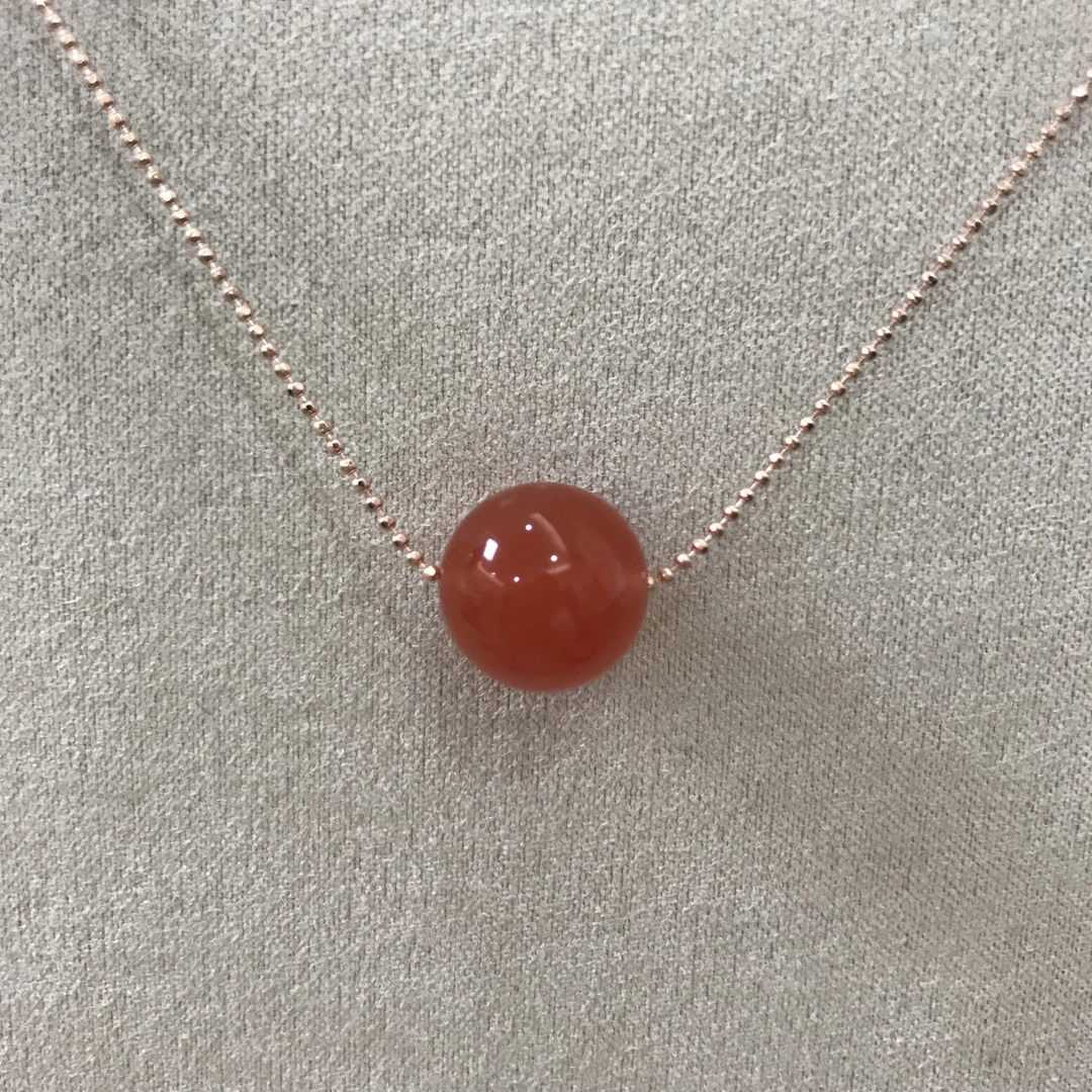 【欣妈珠宝】原矿保山冰红路路通吊坠#6289