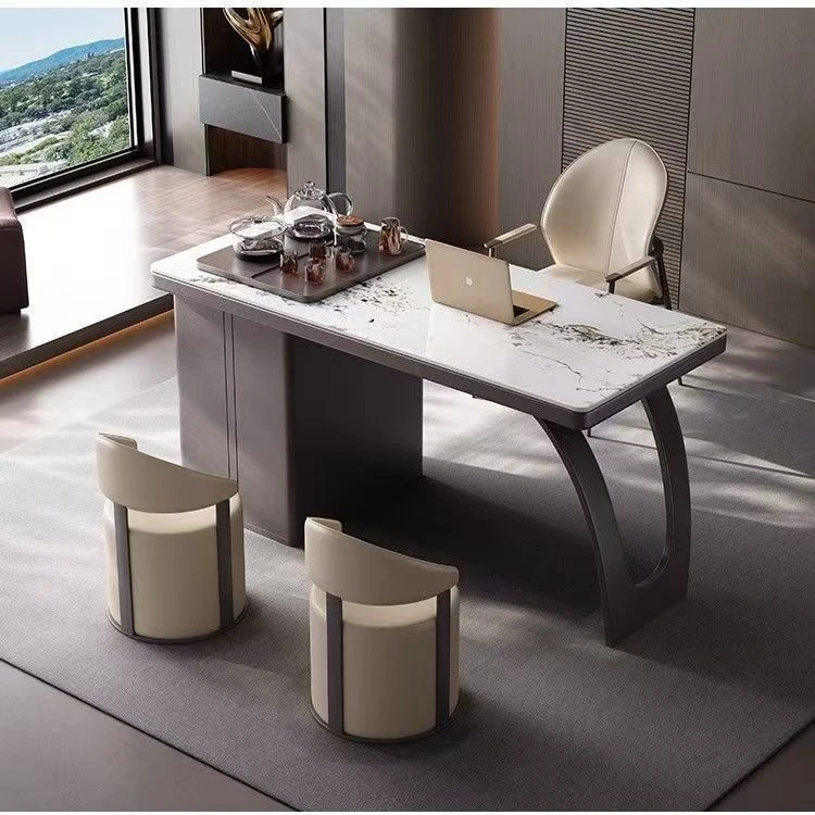 客厅办公室茶台茶具轻奢茶几简约阳台茶桌椅客厅烧水北欧极简意式