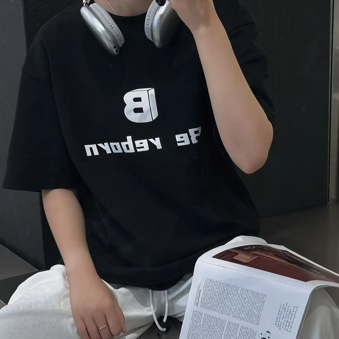 夏季新款男女同款短袖情侣短袖宽松百搭韩版
