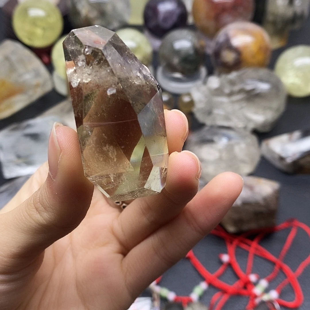 未镶嵌水晶珠宝半成品75水晶石