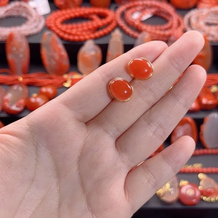 南红玛瑙南红银S925镶嵌