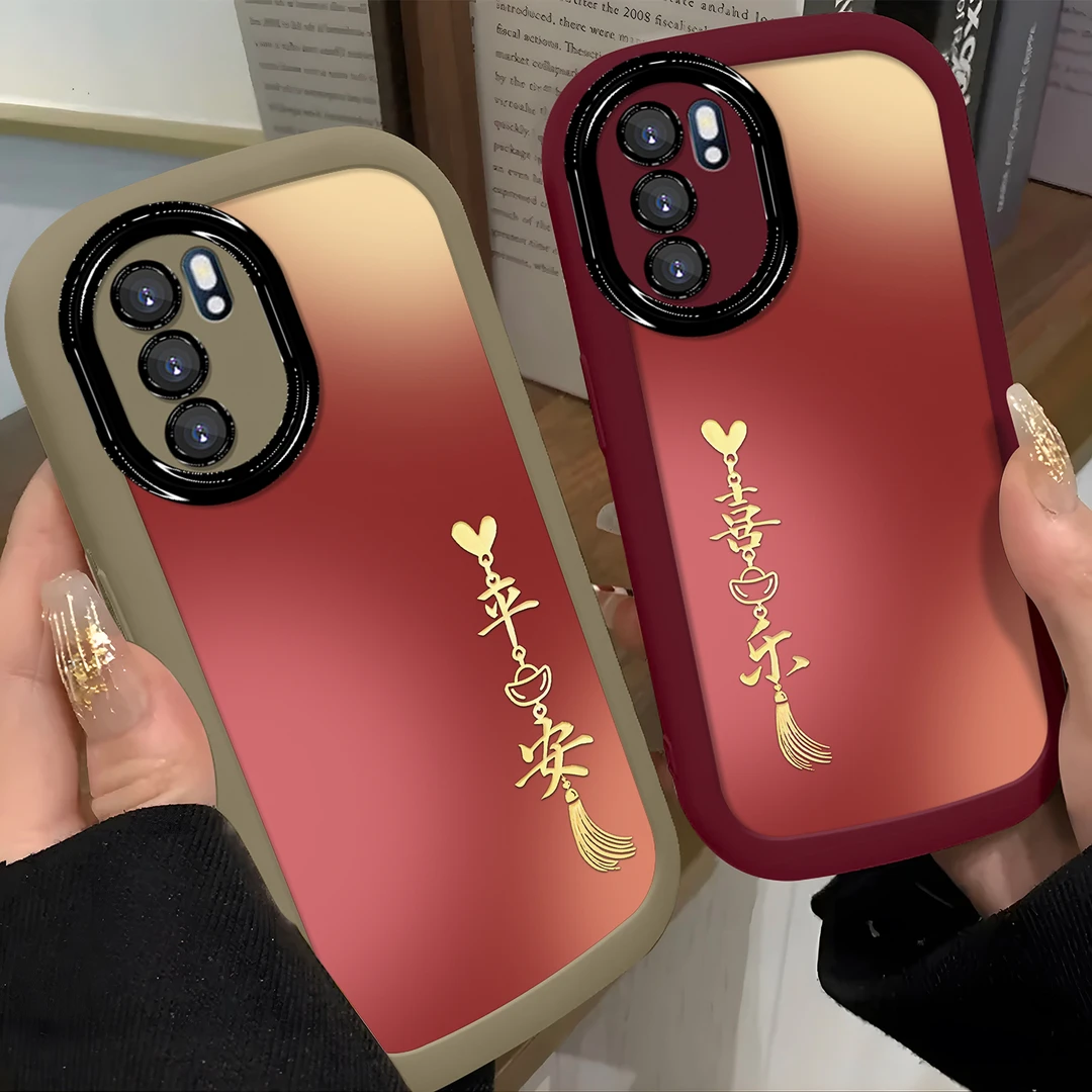 适用于【OPPO】Reno6创意平安喜乐时尚全包硅胶泡芙手机壳