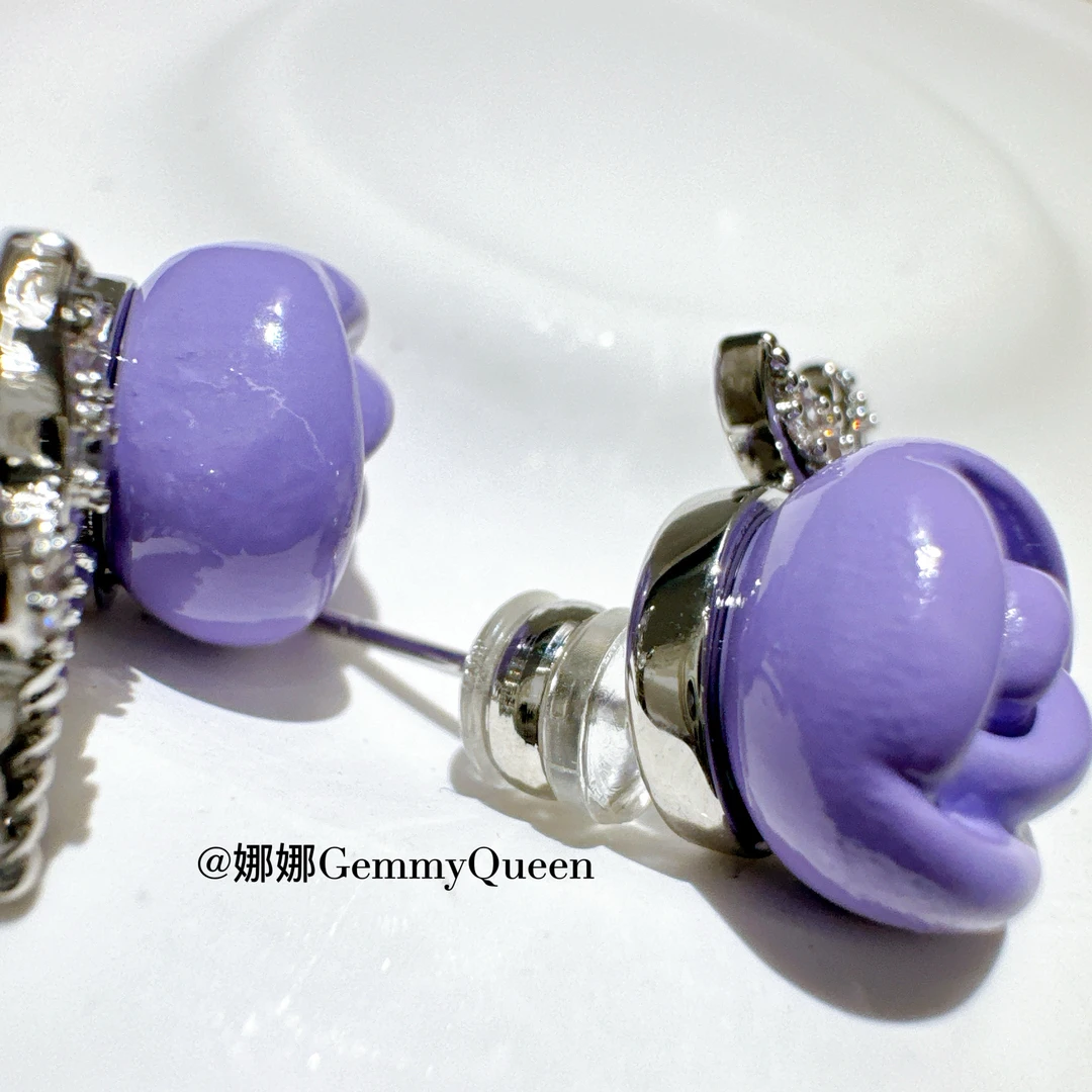 铜合金合成锆石耳饰 娜娜GemmyQueen耳环GQ06375