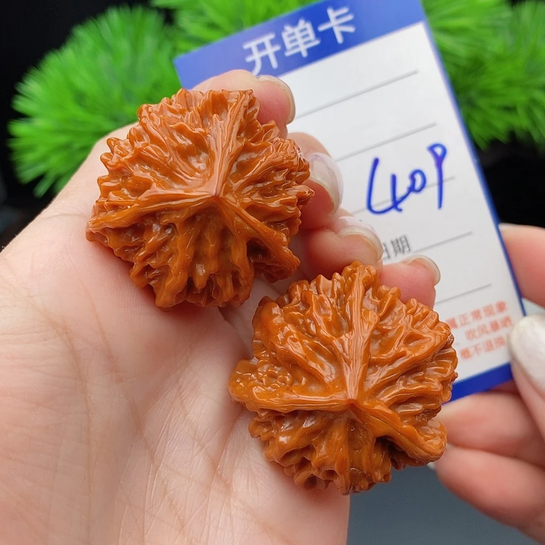 文玩核桃把件35三棱409