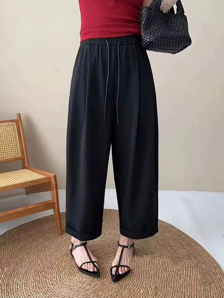 美美推荐9553依水韩菲夏季薄款奶奶裤卷边